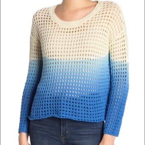 GOOD LUCK GEM Ombre Open Stitch Sweater - Picture 1 of 8